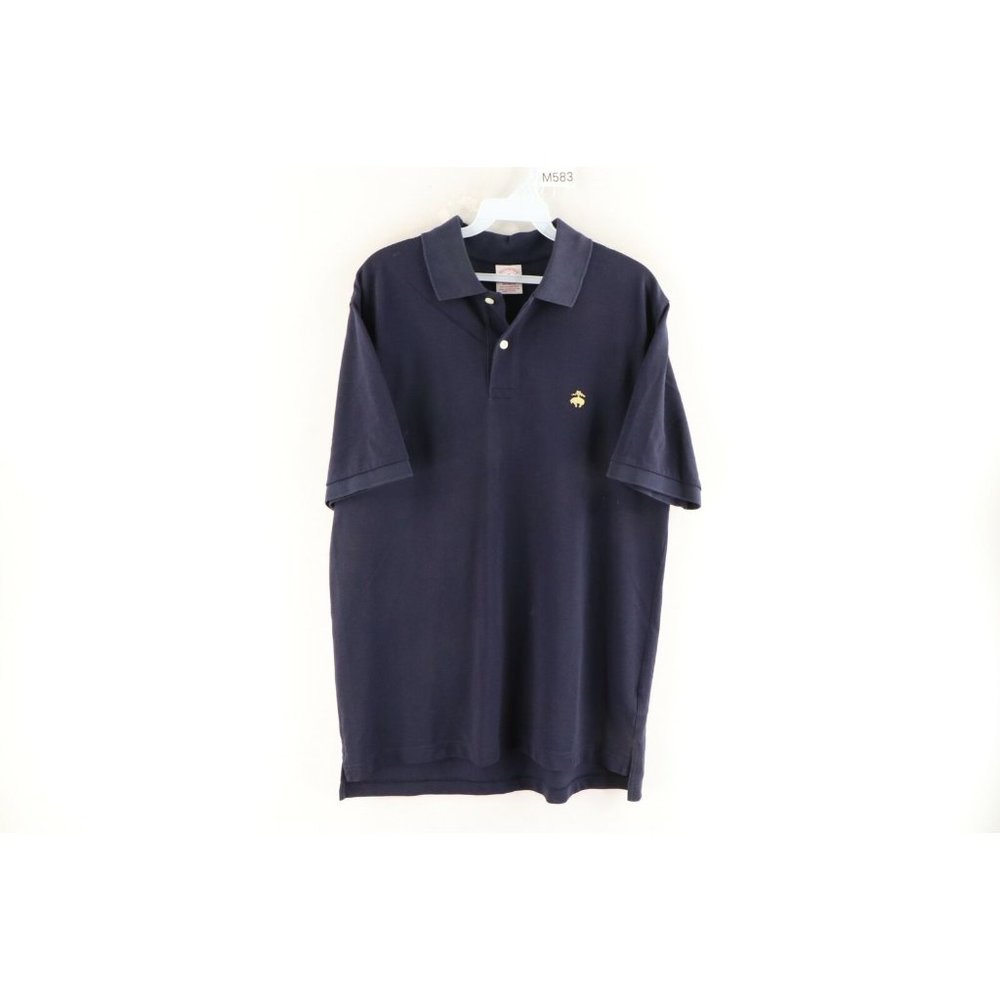 Brooks Brothers Mens Medium Original Fit Short Sleeve Performance Polo Shirt